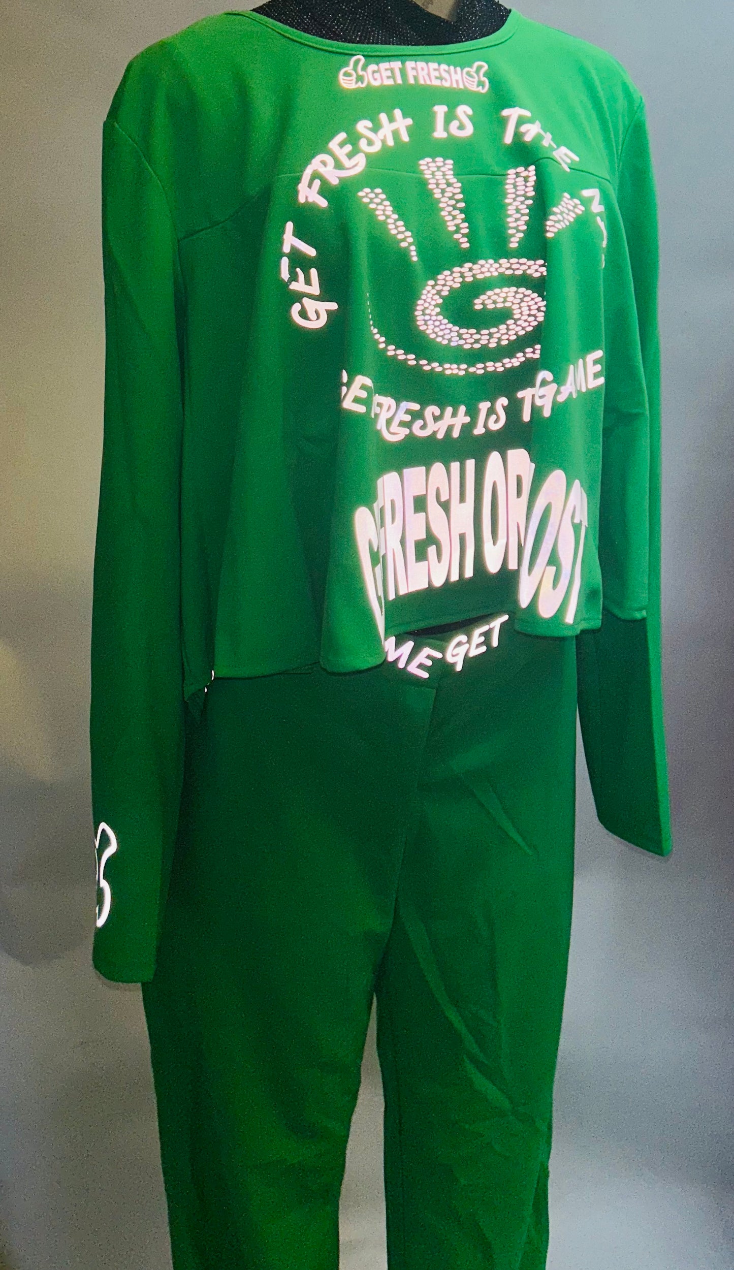 Green GETFRESH OR GETLOST Two Piece Reflector