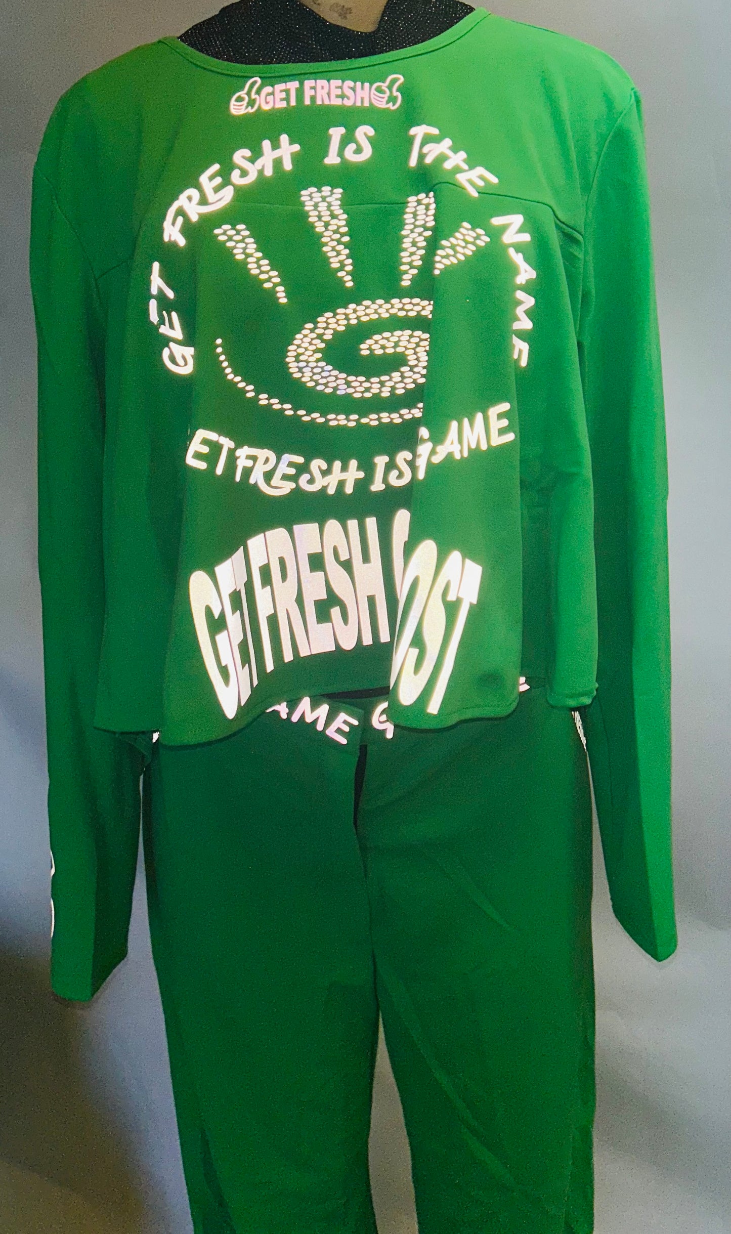 Green GETFRESH OR GETLOST Two Piece Reflector