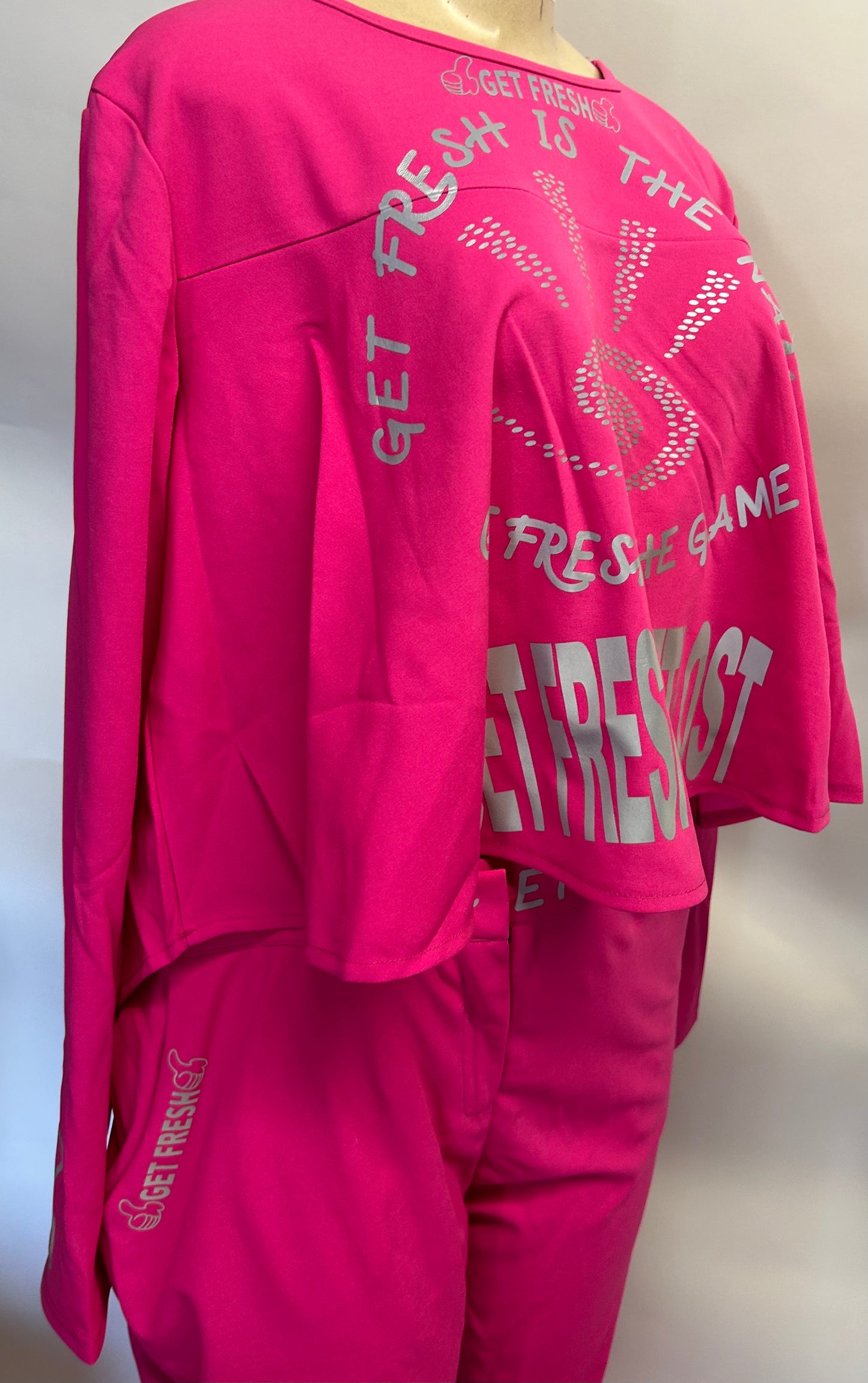 Pink GETFRESH OR GETLOST Two Piece Reflector