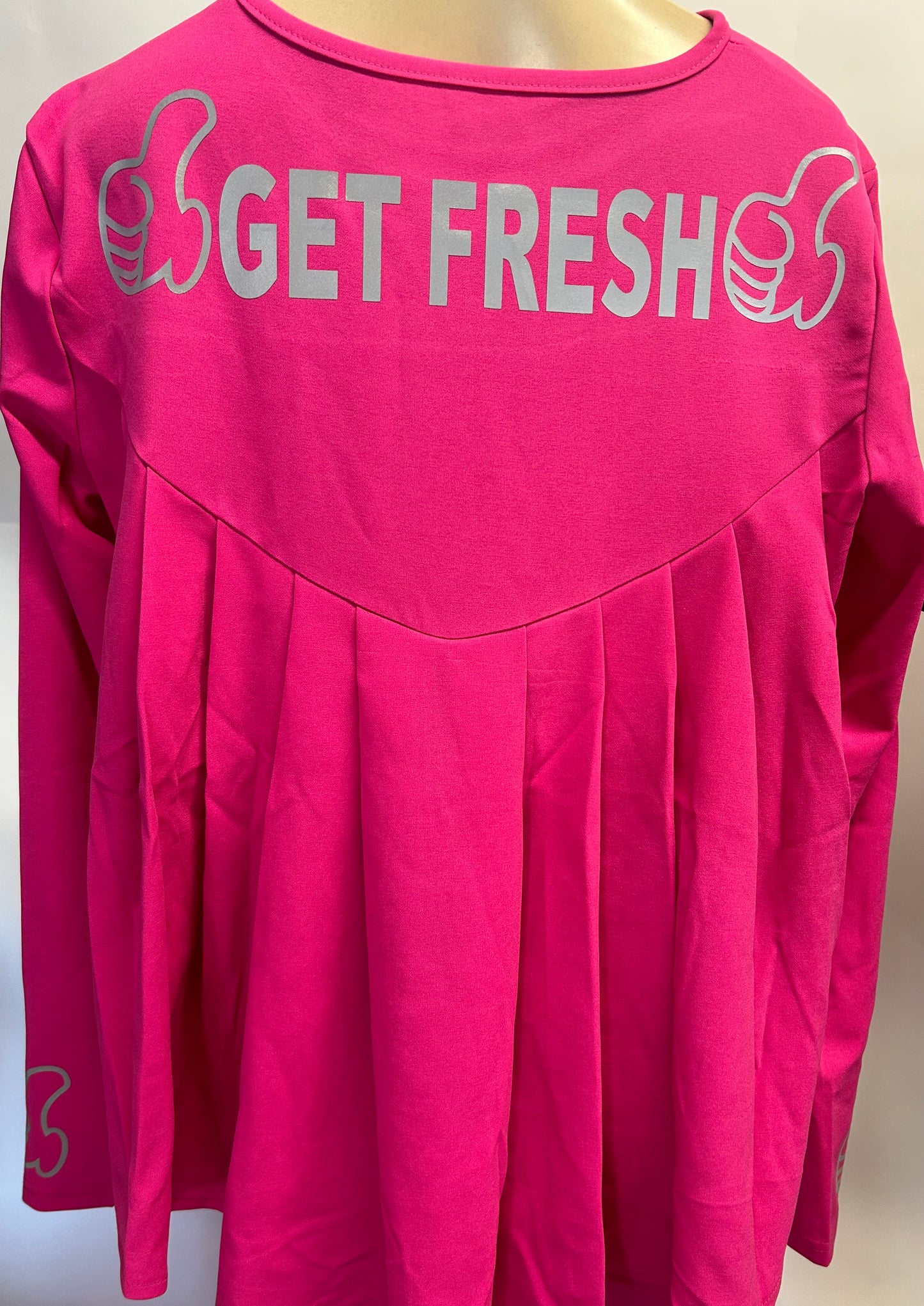 Pink GETFRESH OR GETLOST Two Piece Reflector