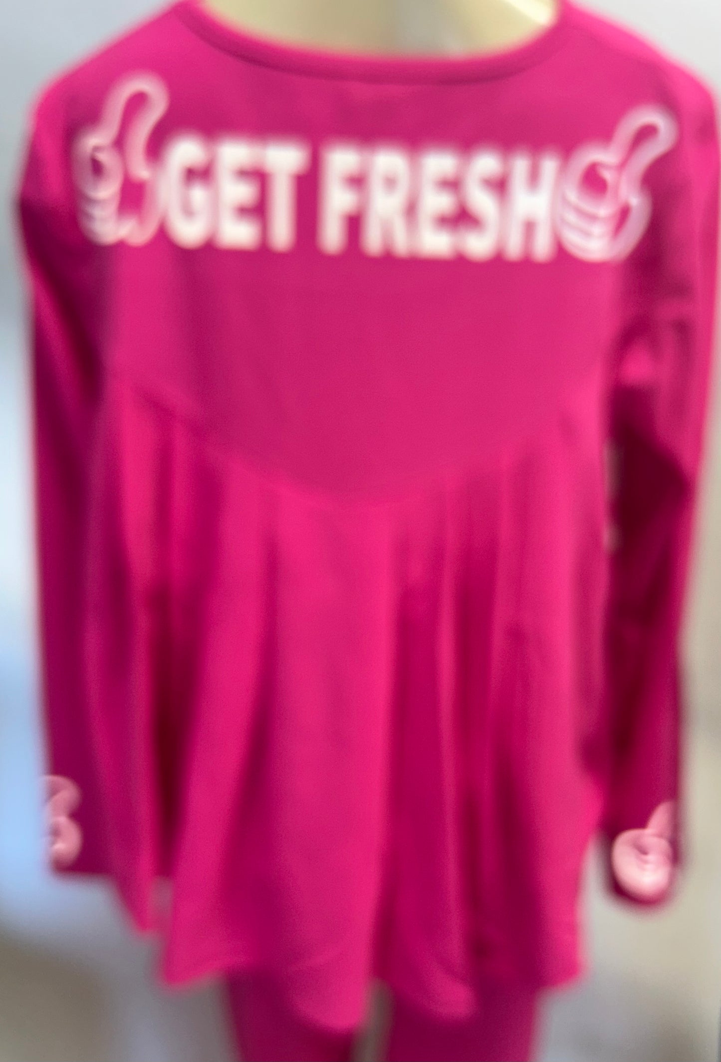 Pink GETFRESH OR GETLOST Two Piece Reflector