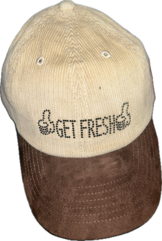 GET FRESH OR GET LOST Dad Hat Rhinestone Embroidery