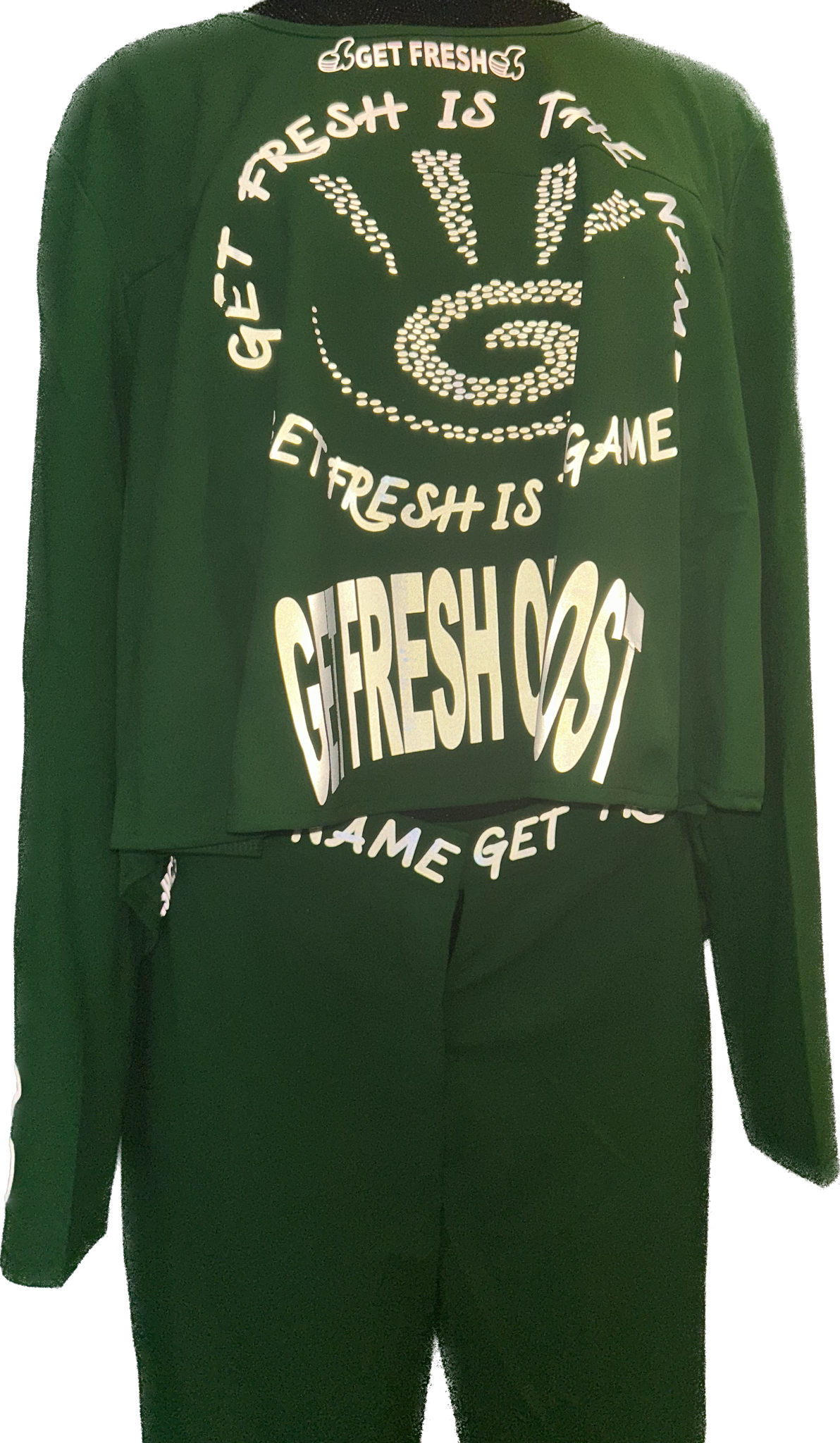 Green GETFRESH OR GETLOST Two Piece Reflector