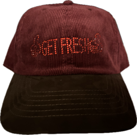 GET FRESH OR GET LOST Dad Hat With Rhinestone Embroidery