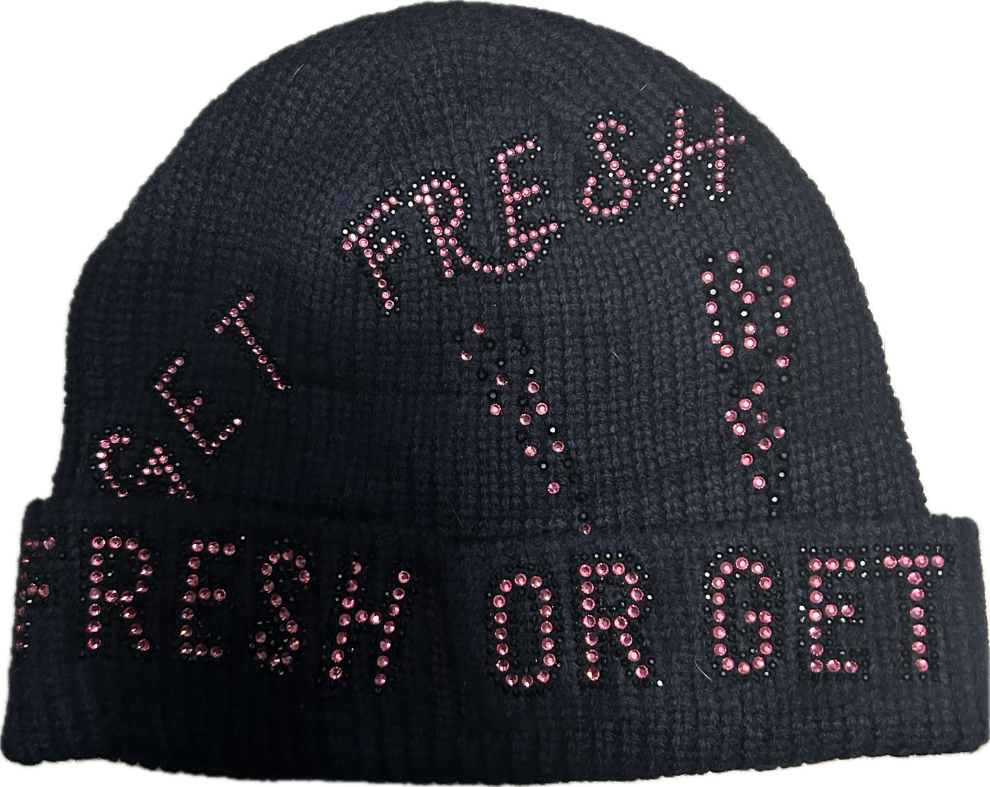 Navy Blue GET FRESH OR GET LOST Hat Swarovski Crystals