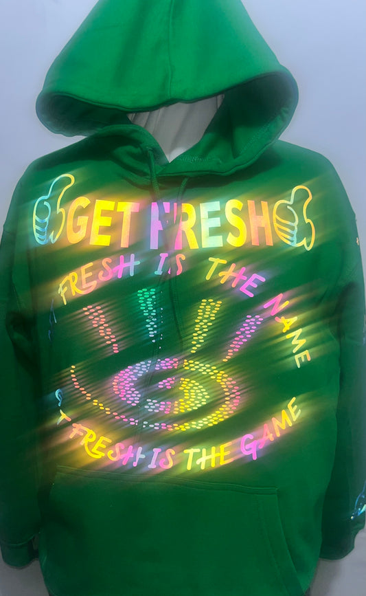 Money Green Get Fresh Or Get Lost Hoodie Reflector