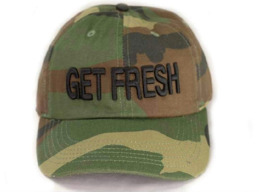 Get Fresh Or Get Lost Army Fatigue Dad Hat