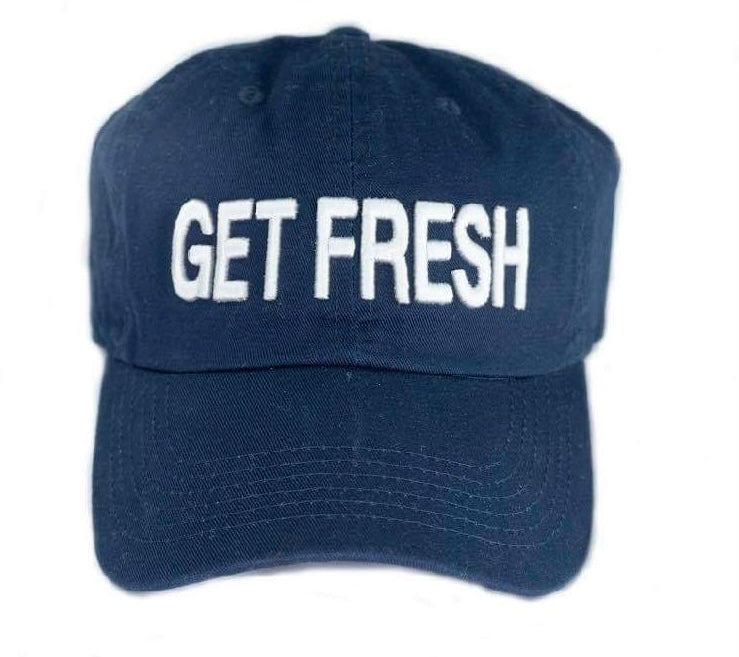 Get Fresh Or Get Lost Jean Blue Dad Hat